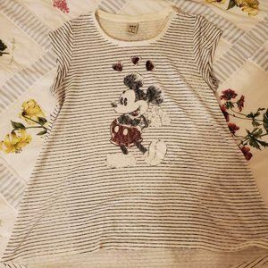 Disney Striped Short Sleeve